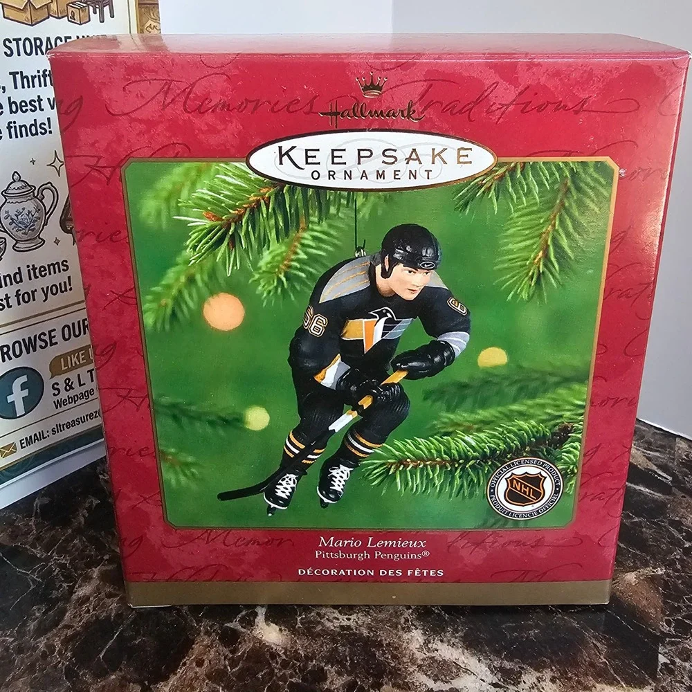 Hallmark Keepsake Ornament 2001 Mario Lemieux PittsburghPenguinsNHLHockeyQX16155